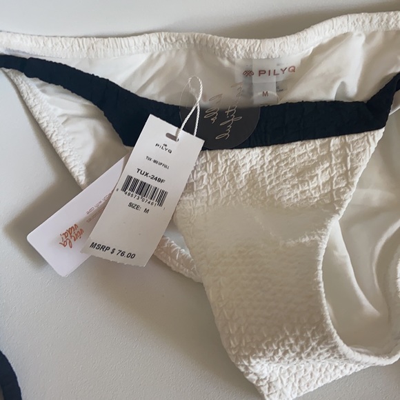 NWT Pilyq TUX Mix-up Full Coverage Bikini Bottom M - Picture 3 of 8
